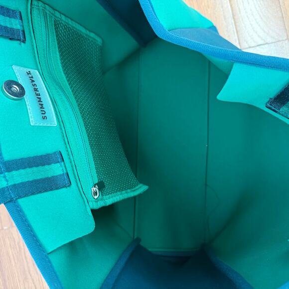 Summersalt The Perfect Beach Tote - Seaglass & Seaweed - never used blue & Green - Picture 9 of 9